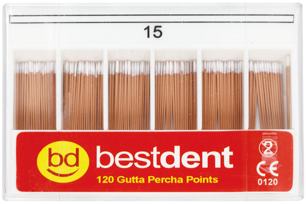 BestDent ISO-Guttaperkaspetsar, storlekar 15-80 BestDent ISO-Guttaperkaspetsar, storlekar 15-80