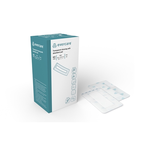 Sårfilm med dyna evercare – 8,5×15,5cm (dyna 3,8x11cm) – 50 st