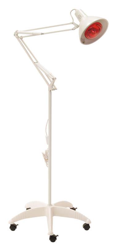 Infrarödlampa med vit PVC-bas – 150W