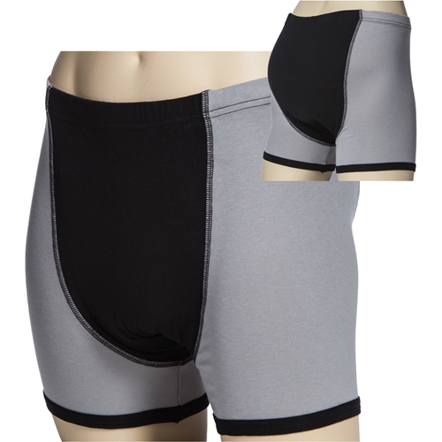 Absorberande byxa flergångs – Boxer svart/grå XXXL 114-134cm