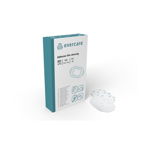 Sårfilm evercare – 6x7cm m ram – 50 st