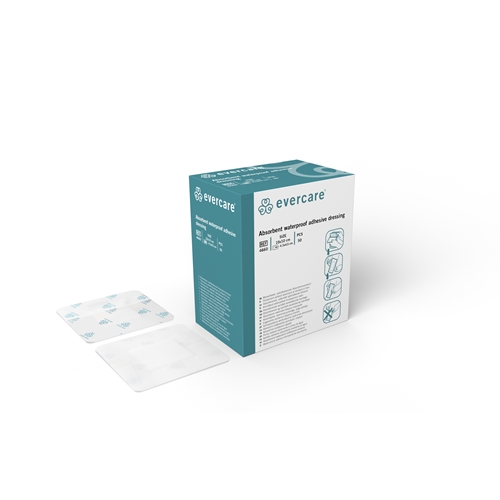 Absorberande häftande förband evercare duschbart – 10x10cm duschbar – 50 st