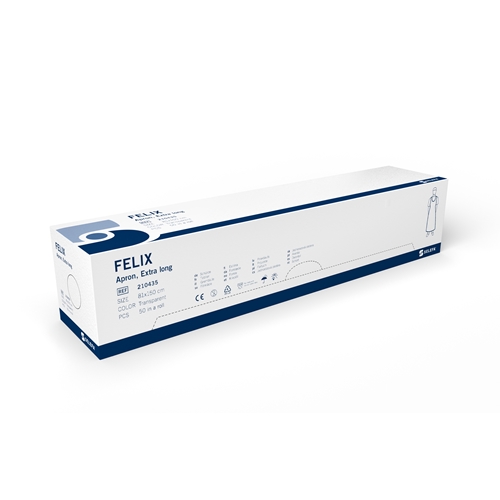 Förkläde plast engångs Selefa – 81x150cm Felix transp rulle – 50 st