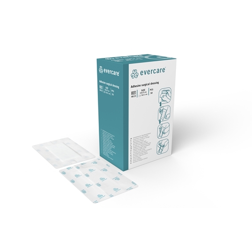 Absorberande häftande förband evercare – 10x15cm (dyna 5x11cm) – 50 st