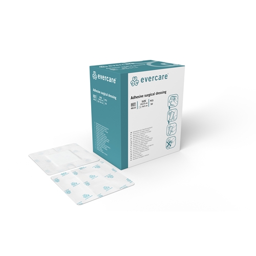Absorberande häftande förband evercare – 10x10cm (dyna 4,5×4,5cm) – 50 st