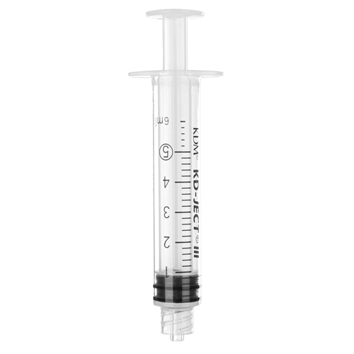 Spruta luerlock 3komp KD-Ject – 5ml grad 0,2ml centrerad – 100 st
