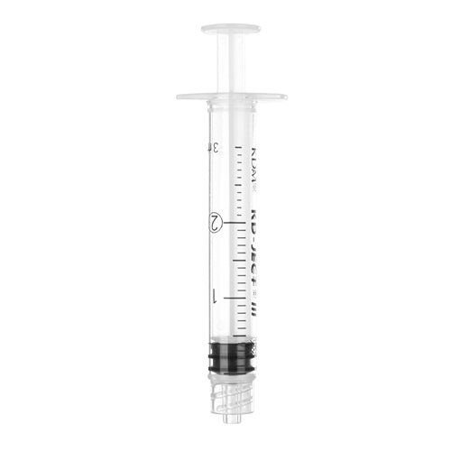 Spruta luerlock 3komp KD-Ject – 3ml grad 0,1ml centrerad – 100 st