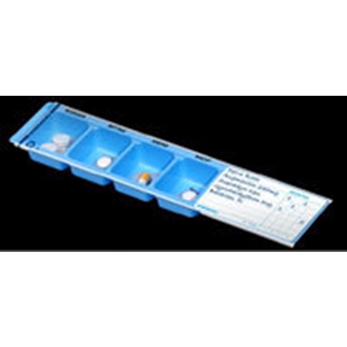 Medicindispenser 4-fack med lock – Wiegand – 50 st
