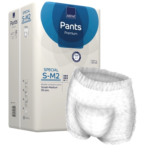 Inkontinensskydd allt-i-ett byxa – ABENA Pants Prem Special S-M2 – 120 st