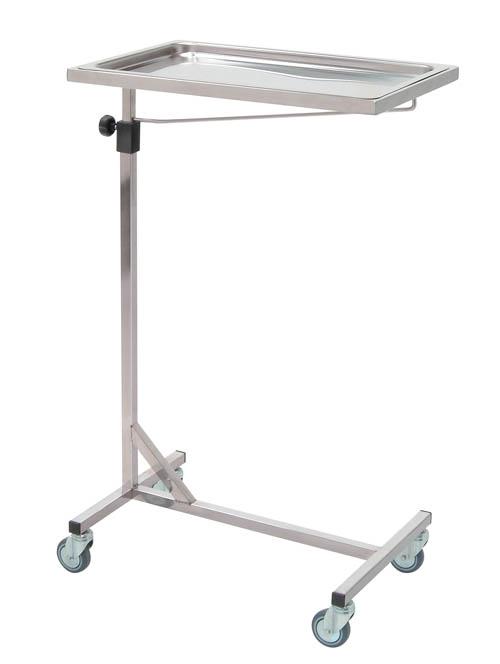 Sidovagn med hjul – Mayo – Rostfritt stål – Längd 60 cm