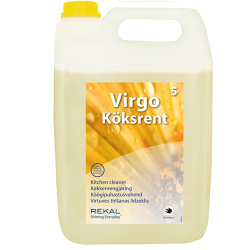 Rengöringsmedel grovrent Köksrent Virgo – 5L pH=9,5/11,3 Bra Miljöval