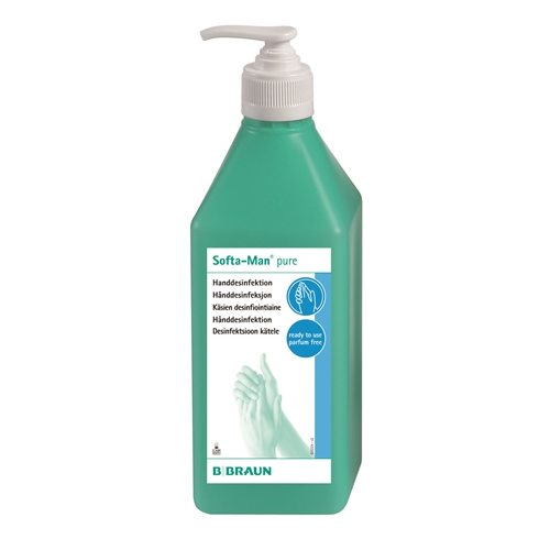 Handdesinfiktion Softa-Man – Pure 600ml – 20 st