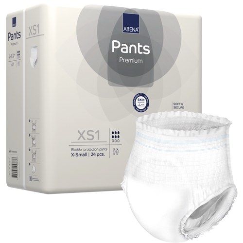 Inkontinensskydd allt-i-ett byxa – ABENA Pants Premium XS1 – 96 st
