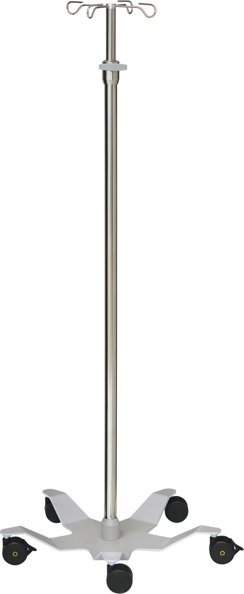 Droppställ och infusionspump – 4-krokar – Tubdiameter 33/25 mm – Designbas