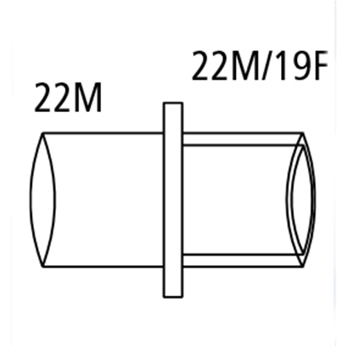 Koppling rak Dar – 22M 22M/19F – 10 st
