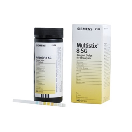Urinsticka Multistix-8SG – glu pro hB pH nit leu ket den – 100 st