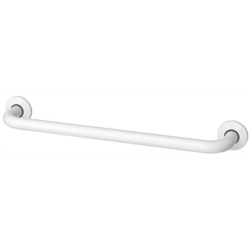 Rakt stödhandtag – 600 mm Vit epoxy-finish
