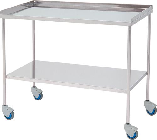 Vagn för kirurgiska instrument – Övre kant på 3 sidor – 100 cm bred