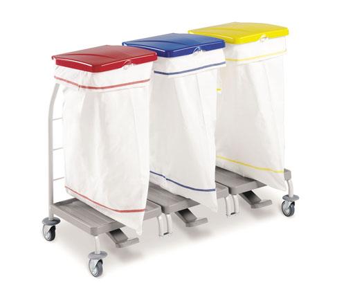 Klädvagn – 3 x 70 Liters säck av polyester