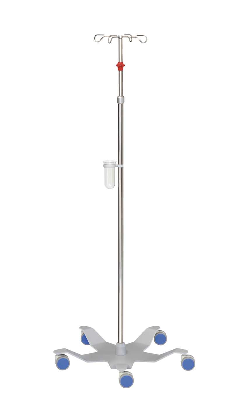 Droppställ och infusionspump – 4-krokar