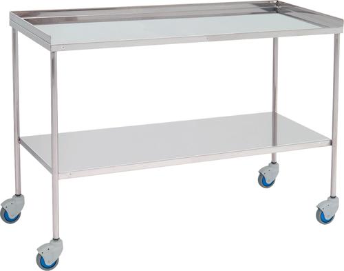 Vagn för kirurgiska instrument – Övre kant på 3 sidor – 120 cm bred