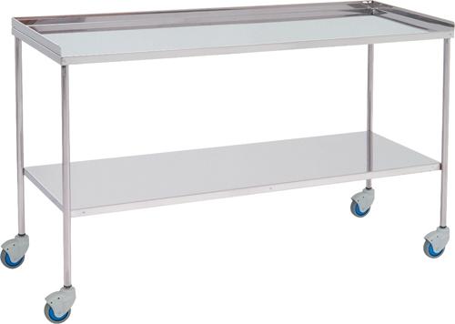 Vagn för kirurgiska instrument – Övre kant på 3 sidor – 140 cm bred