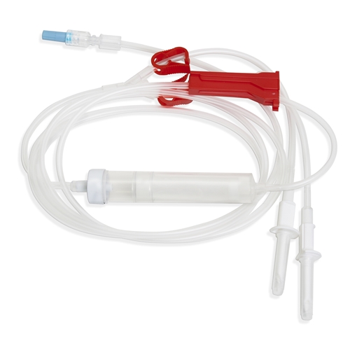 Transfusions agg evercare – 180cm dubbel spike PVC-fri – 60 st