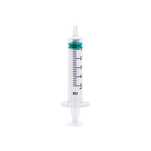 Spruta luer 3komp Emerald – 5ml grad 0,2ml centrerad – 100 st