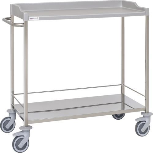 Multifunktionell sjukhusvagn – 2 hyllplan – 100 cm bred