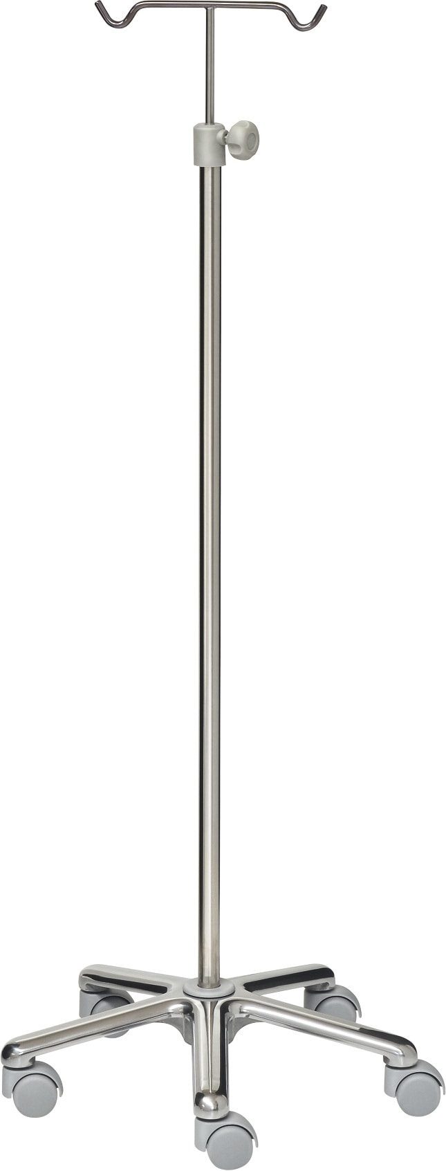Droppställ – IV Stand – 2-krokar – Aluminium-bas