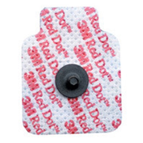 EKG elektrod 3M RedDot omplaceringsbar – 32x32mm kolknapp långtids – 600 st