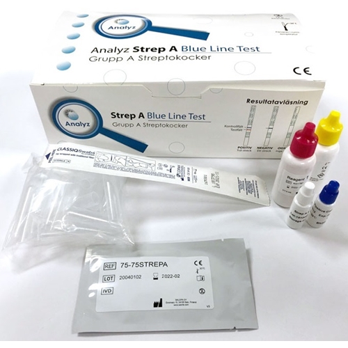 Test Strep A Blue Line – Snabbtest för Strep A – 50 st