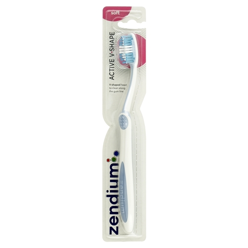 Tandborste Zendium Active  – vuxen active-shape – 12 st