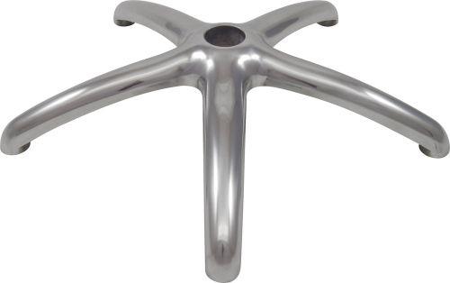 Stor aluminiumbas för Salli-stolar (svart eller metall) – Ø 600 mm