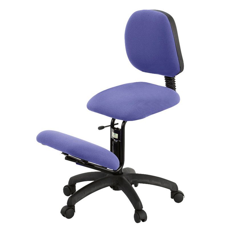 Ergonomisk knästol med ryggstöd – Sittbredd 44 cm