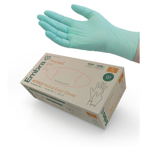 Handske us nitril Embra pf – S PROCEED acc-fri AQL 1,0 – 200 st