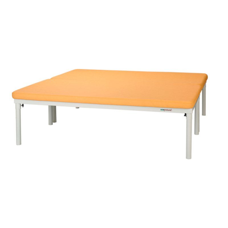 Stationär behandlingsbänk – 1 del (2 madrasser) – 198×200 cm – 8 ben