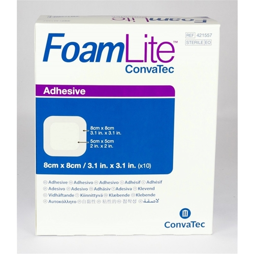 Tunt skumförband silikon FoamLite – 8x8cm Border Lite – 10 st
