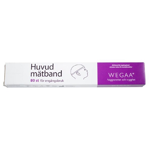 Måttband huvudomfång spädbarn WEGAA – 60cm CE-märkt engångs – 80 st