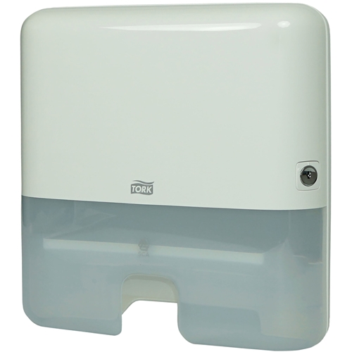Dispenser Handduk kedjevikt H2 – Tork Mini vit plast