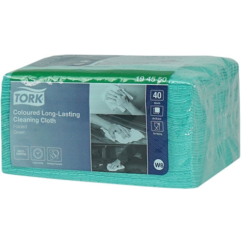 Torkduk färgkodad W8 – 30x38cm grön Tork Premium – 320 st