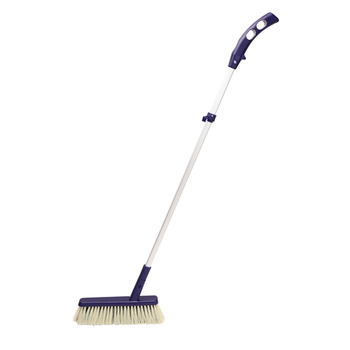 Sopborste med skaft MAX Klick – 80cm blå utan sopskyffel