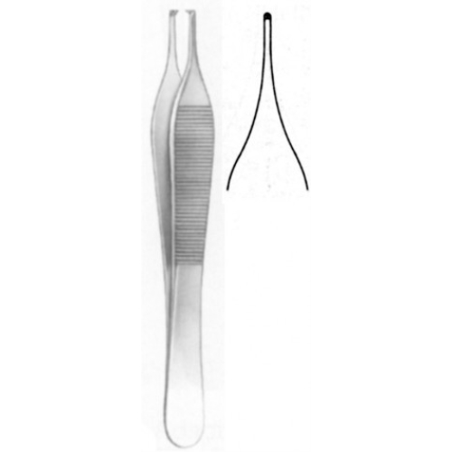 Pincett rak – Asdon (Ewald) 12cm klo1x2