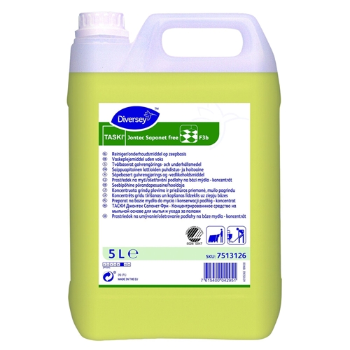 Rengöringsmedel grovrent såpa Saponet – 5L oparf högkonc pH=9,0 Svanen – 2 st