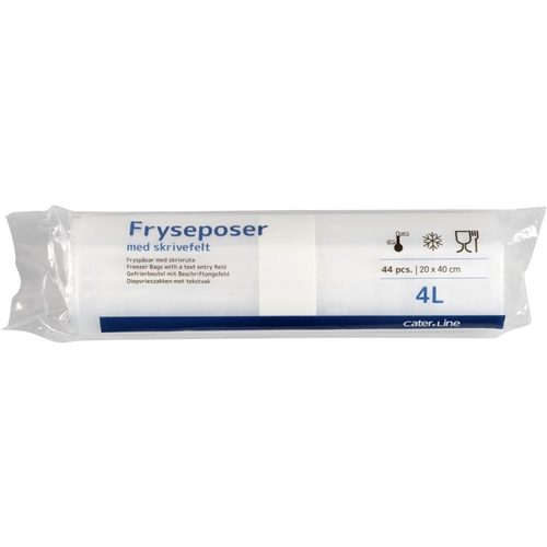 Plastpåse frys klar – 4L 200x400mm 32my – 44 st