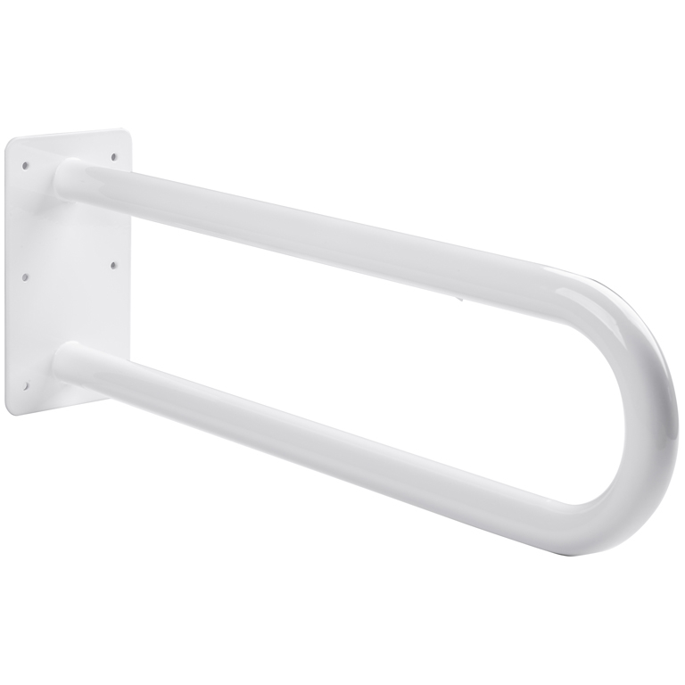 Stödhandtag för funktionshindrade 500 mm Vit epoxy-finish
