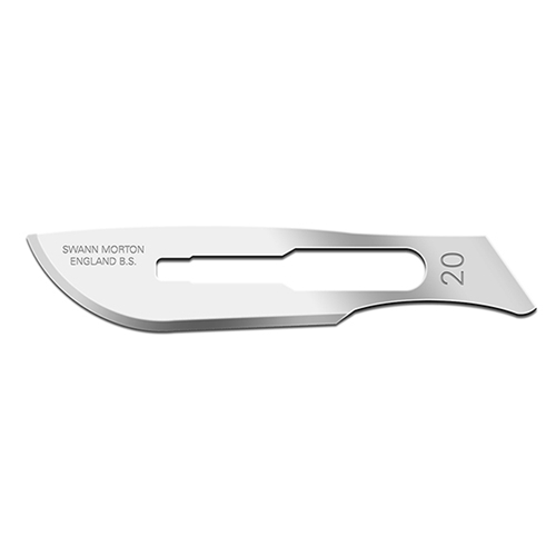 Knivblad op Swann-Morton – nr20 – 100 st