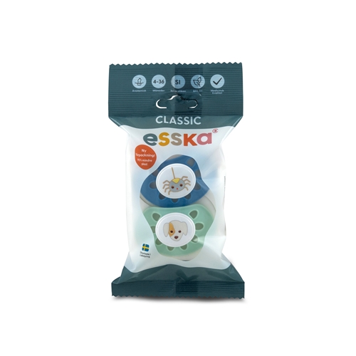 Napp ESSKA anatomisk – Classic 4-36mån Silikon – 2 st