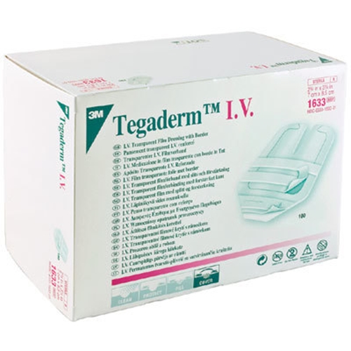 Venkateterförband Tegaderm – 7×8,5cm slits förstärkt – 100 st