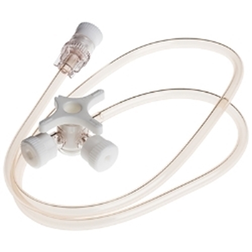 3-vägskran Connecta – 30cm slang micro utan port vit – 50 st